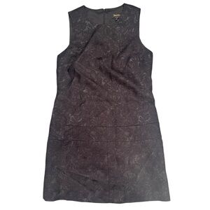 NWT Laundry by Shelli Segal black lace jacquard drop waist shift dress